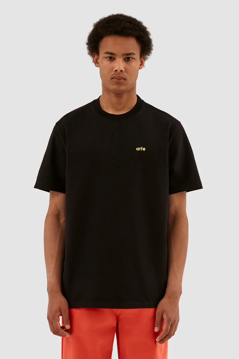 T-shirt imprimé Y de Taut Back - Noir