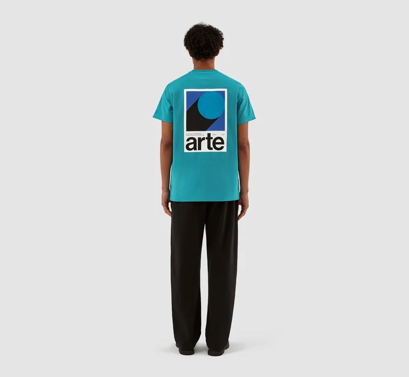 T-shirt imprimé Taut Back B - Bleu lac