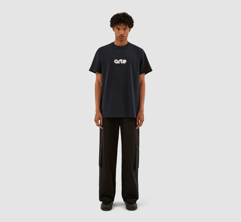 Taut Embroi Logo T-shirt - Marine