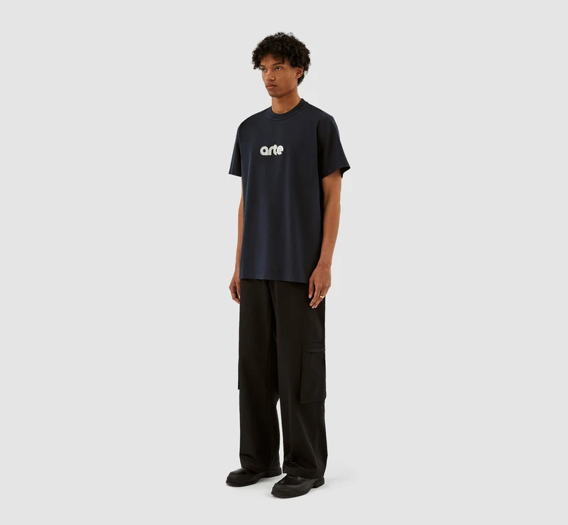 Taut Embroi Logo T-shirt - Marine