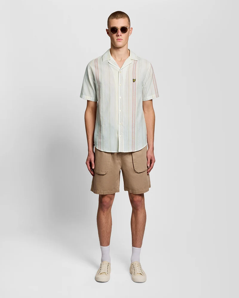 Short Sleeve Zig Zag Stripe Shirt