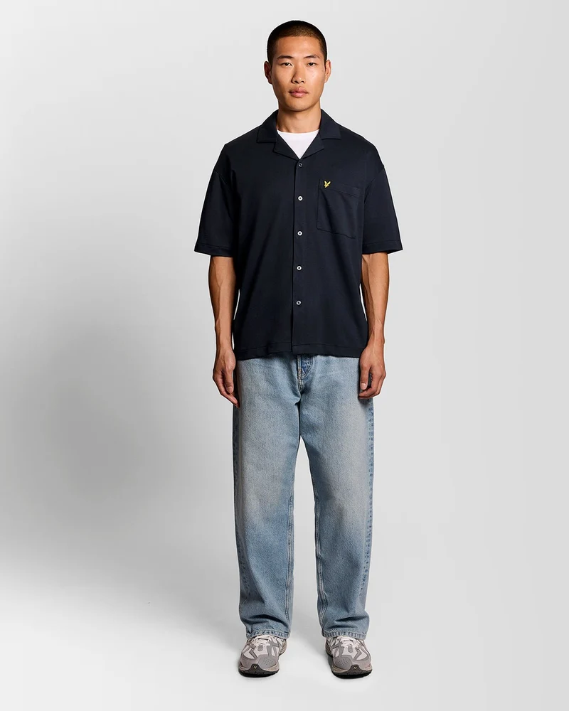 Short Sleeve Revere Collar Shirt