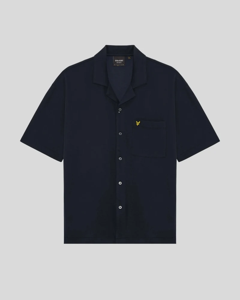 Short Sleeve Revere Collar Shirt