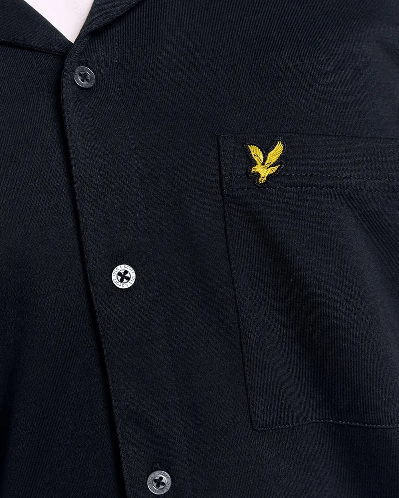 Short Sleeve Revere Collar Shirt