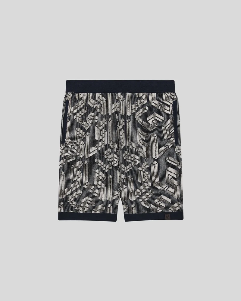 Emblem Ribbed Knitted Shorts