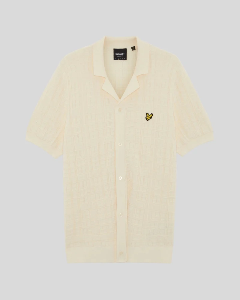 Revere Collar Knitted Resort Shirt