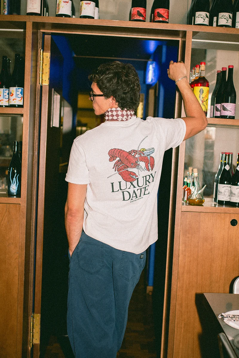 T-Shirt blanc en coton biologique Luxury Date