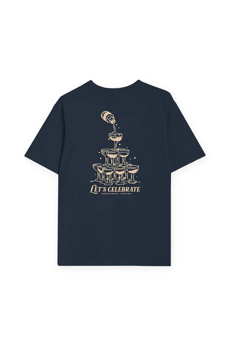T-shirt « Let's Celebrate » Marine