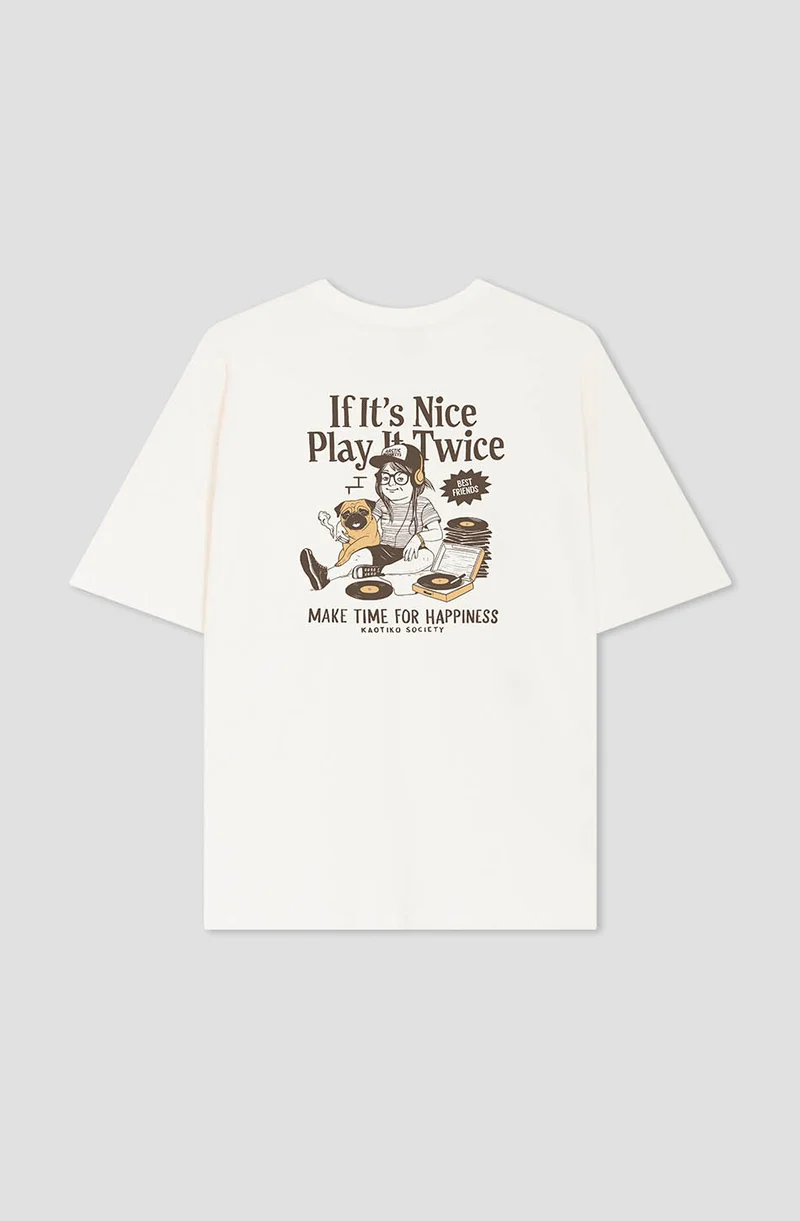 Camiseta If Its Nice Coton Biologique Ivoire