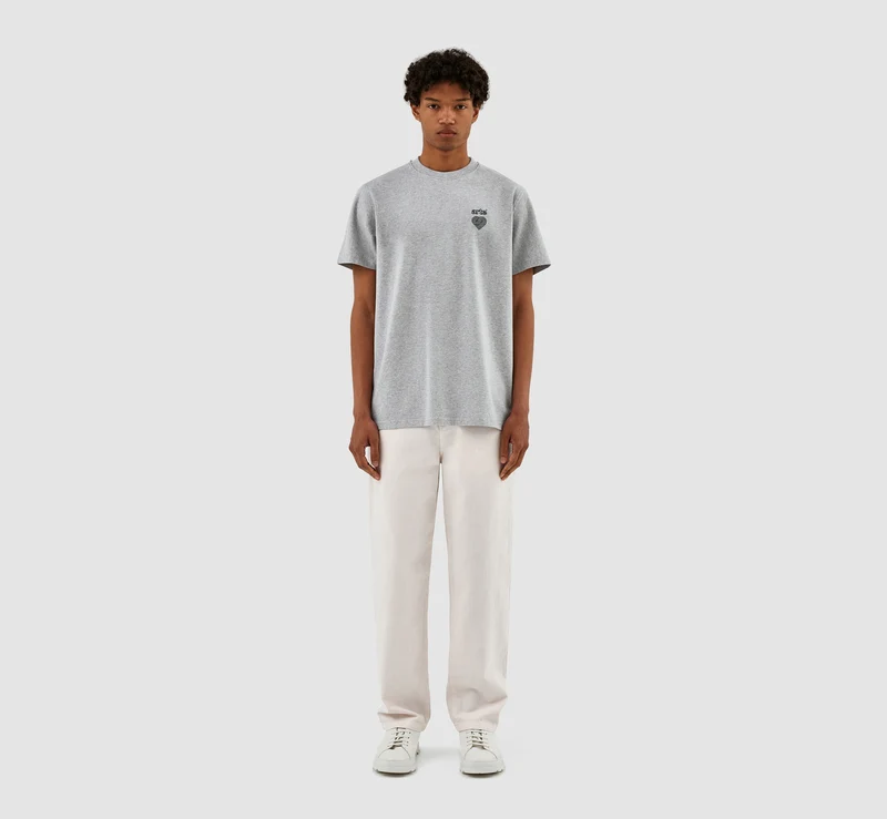 Taut Embroi Heart Logo T-shirt - Gris