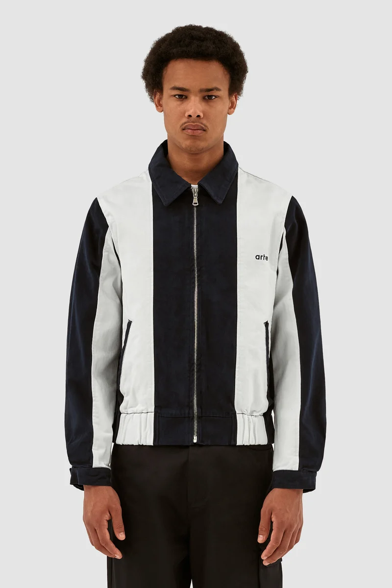 Jeffrey Stripe - Marine/Blanc