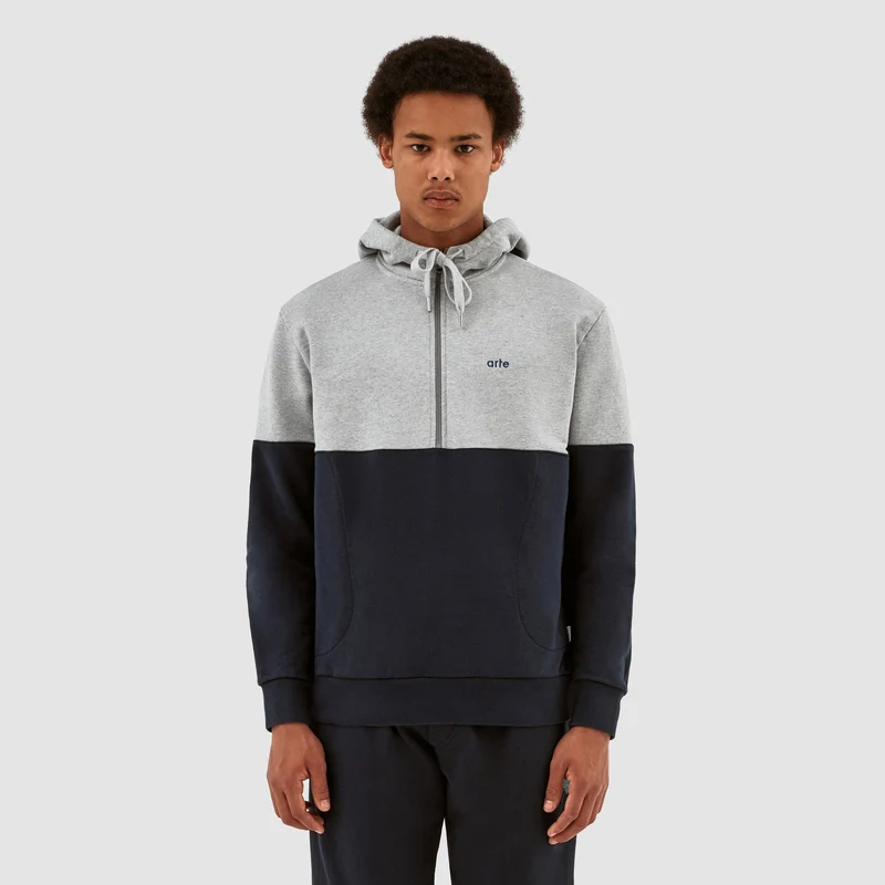 Henny Multi Hoodie - Gris/Marine
