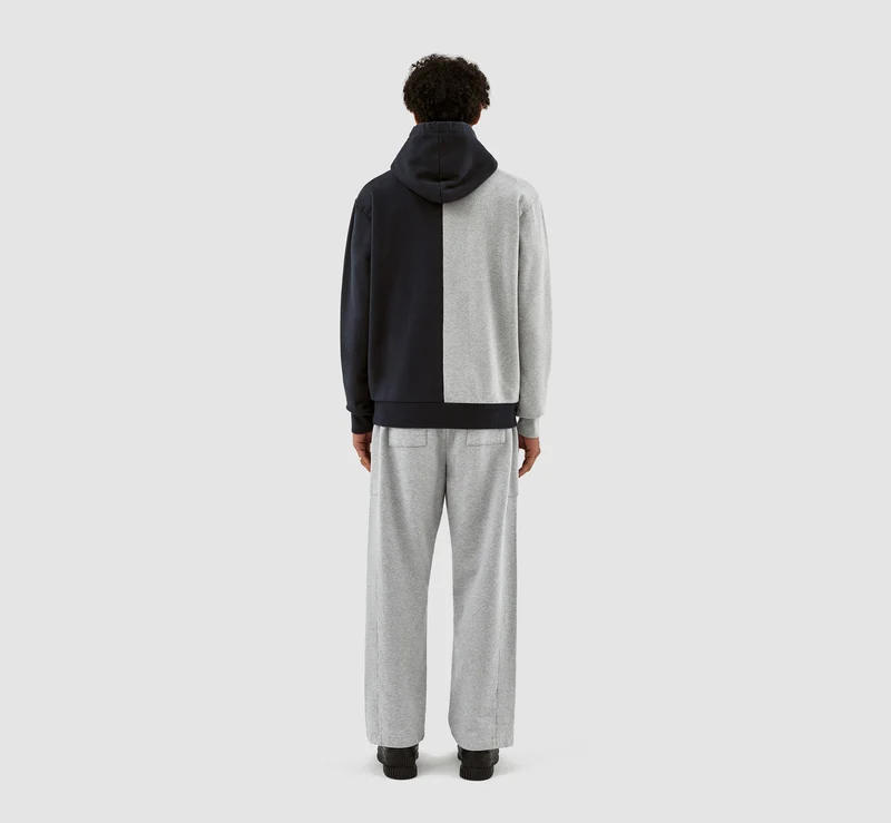 Herbert Colorblock Hoodie - Gris/Marine