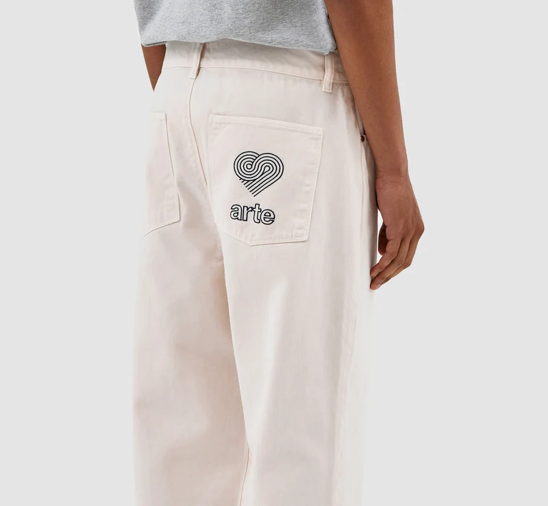 Pantalon Paul Pocket Logo - Crème