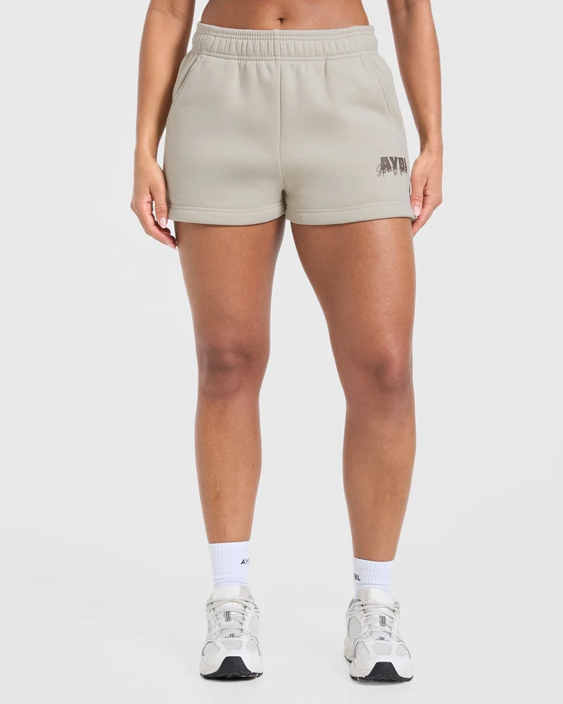 Sports Society Oversized Shorts - Sand