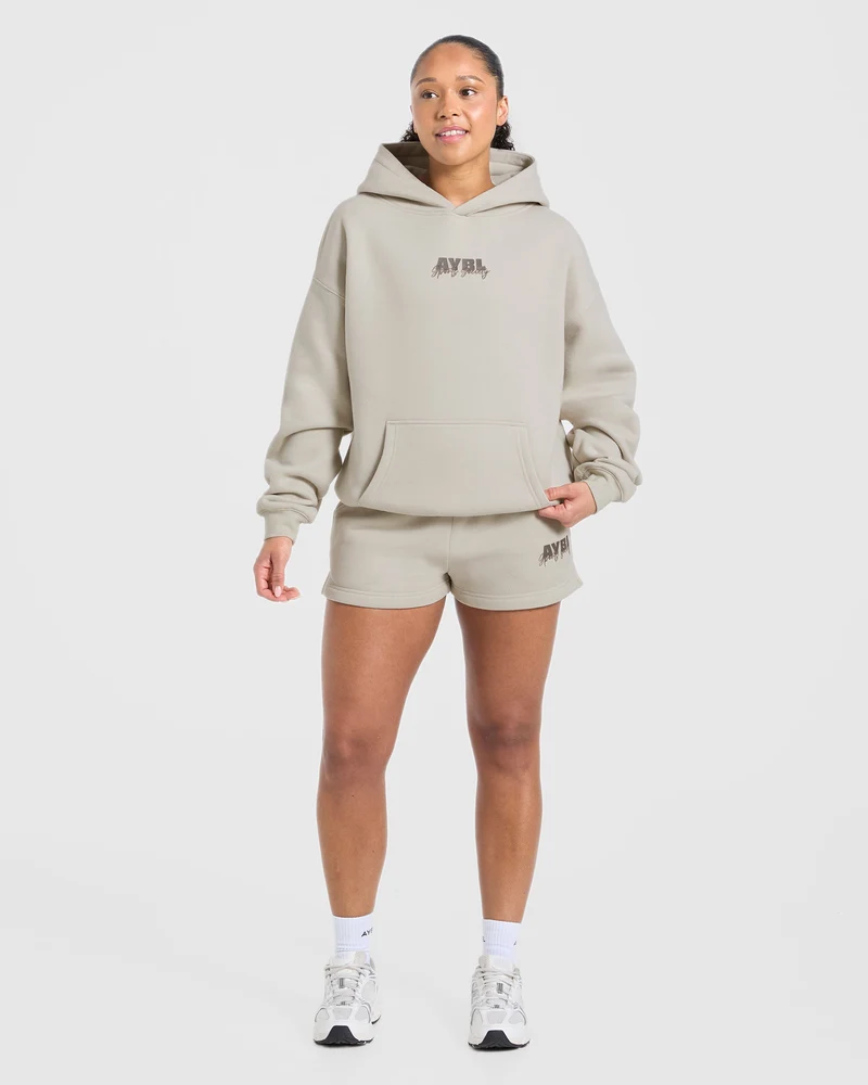 Sports Society Oversized Shorts - Sand