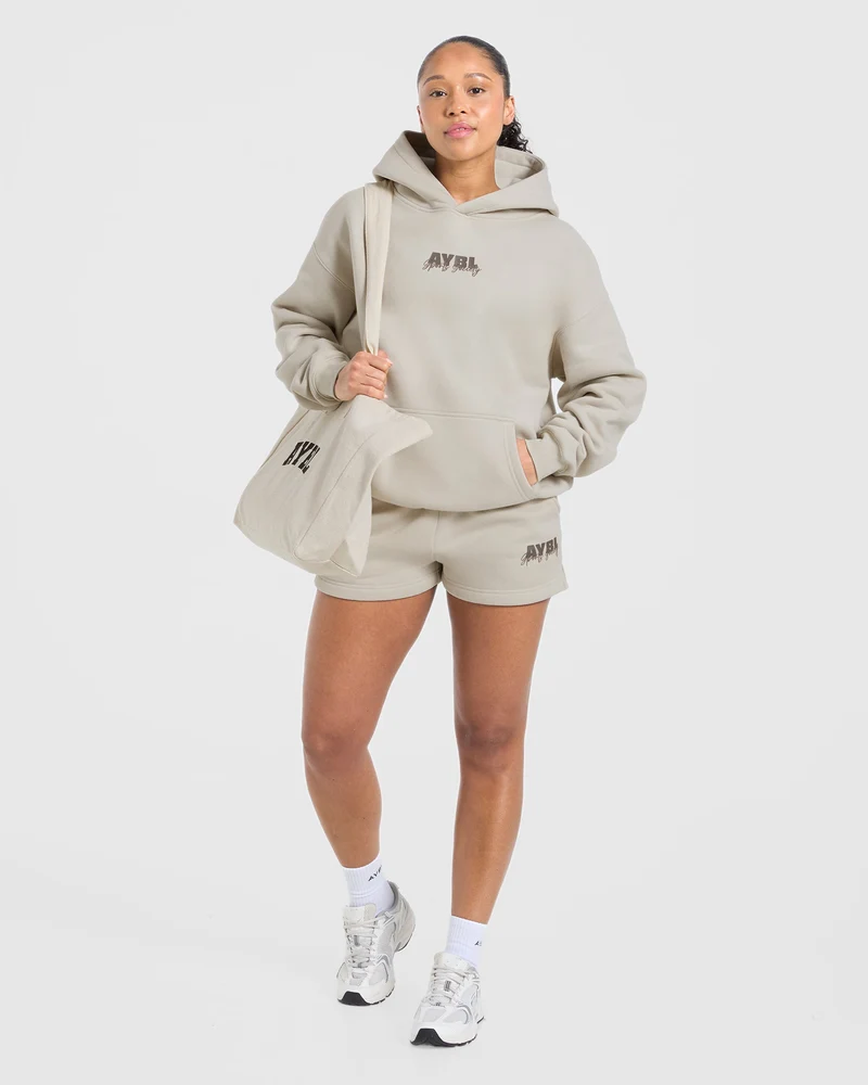 Sports Society Oversized Shorts - Sand