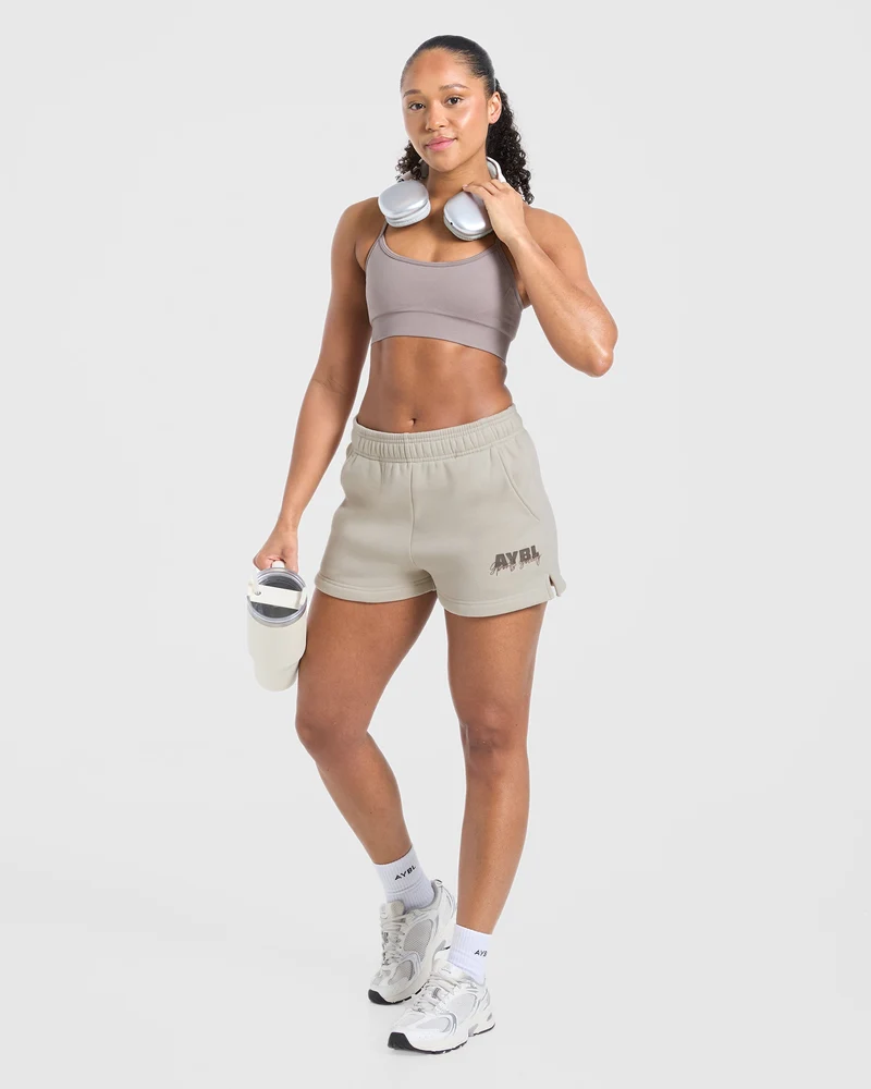 Sports Society Oversized Shorts - Sand
