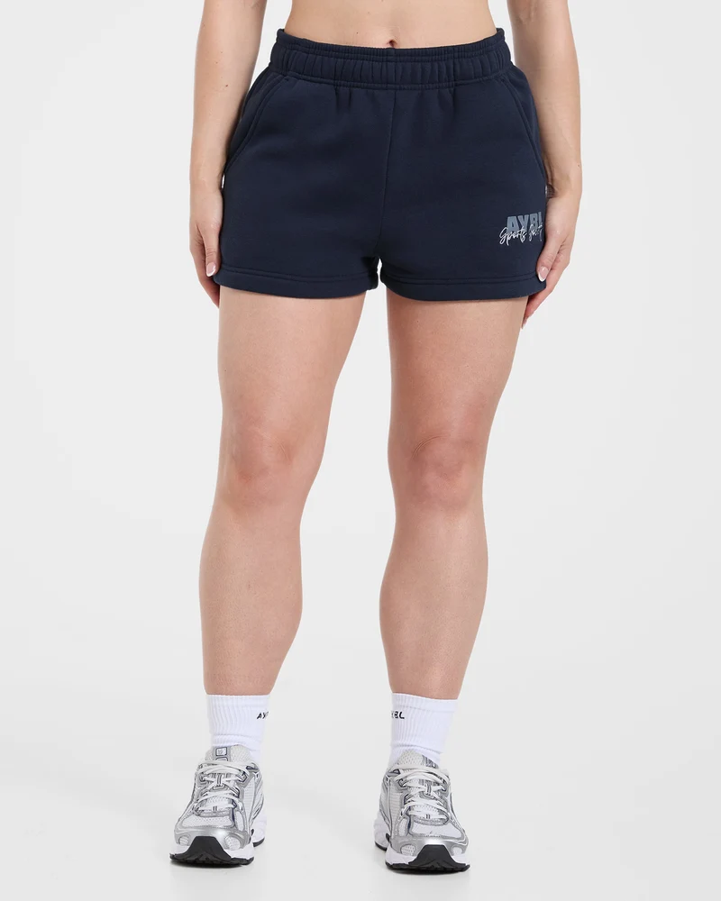 Sports Society Oversized Shorts - Navy