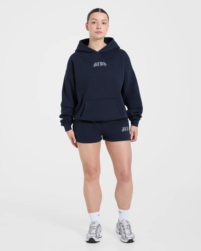 Sports Society Oversized Shorts - Navy