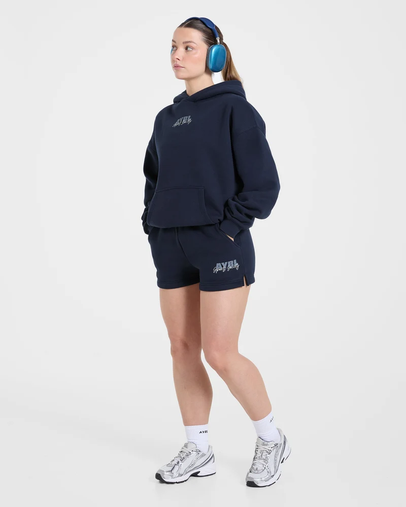 Sports Society Oversized Shorts - Navy