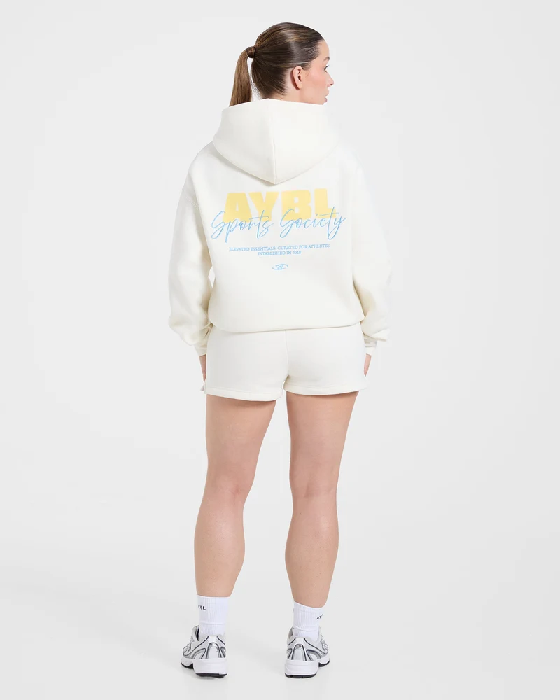 Sports Society Oversized Shorts - Off Blanc
