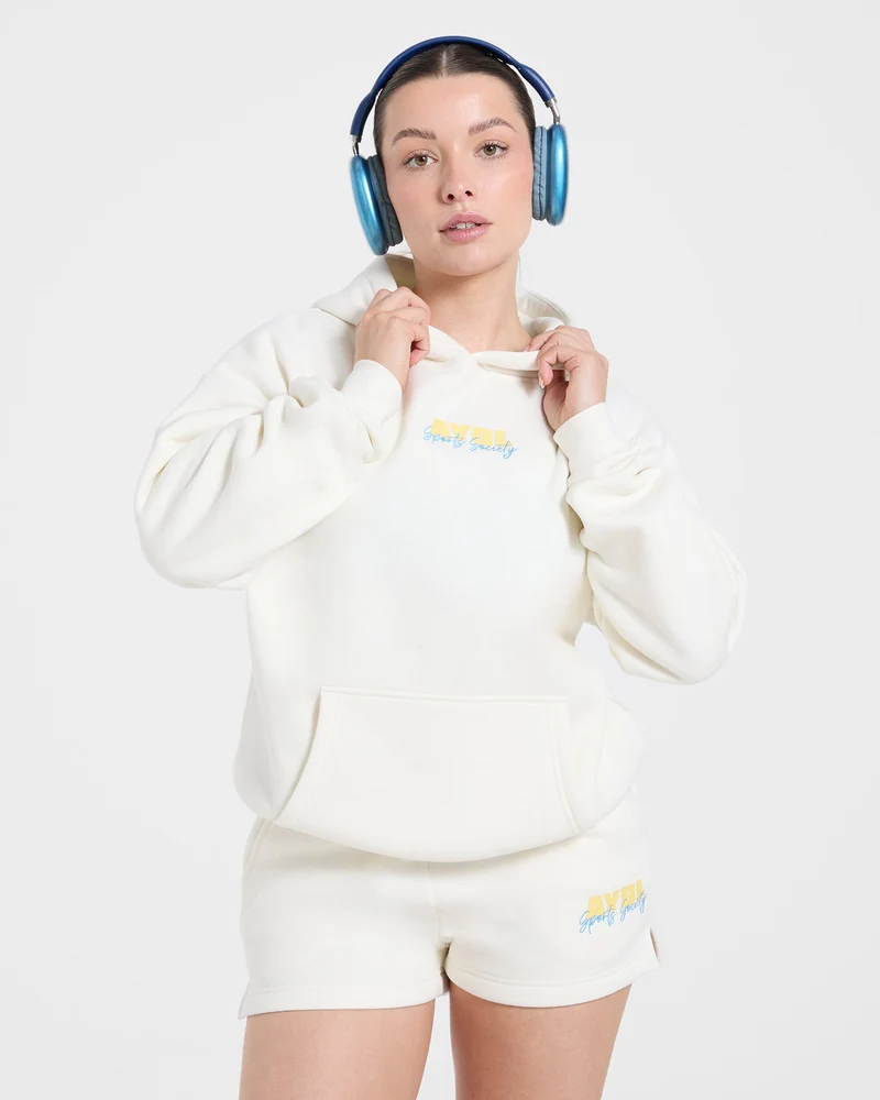 Sports Society Oversized Shorts - Off Blanc