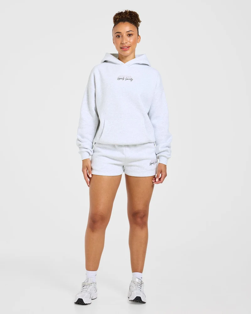 Sports Society Oversized Shorts - Heather Gris