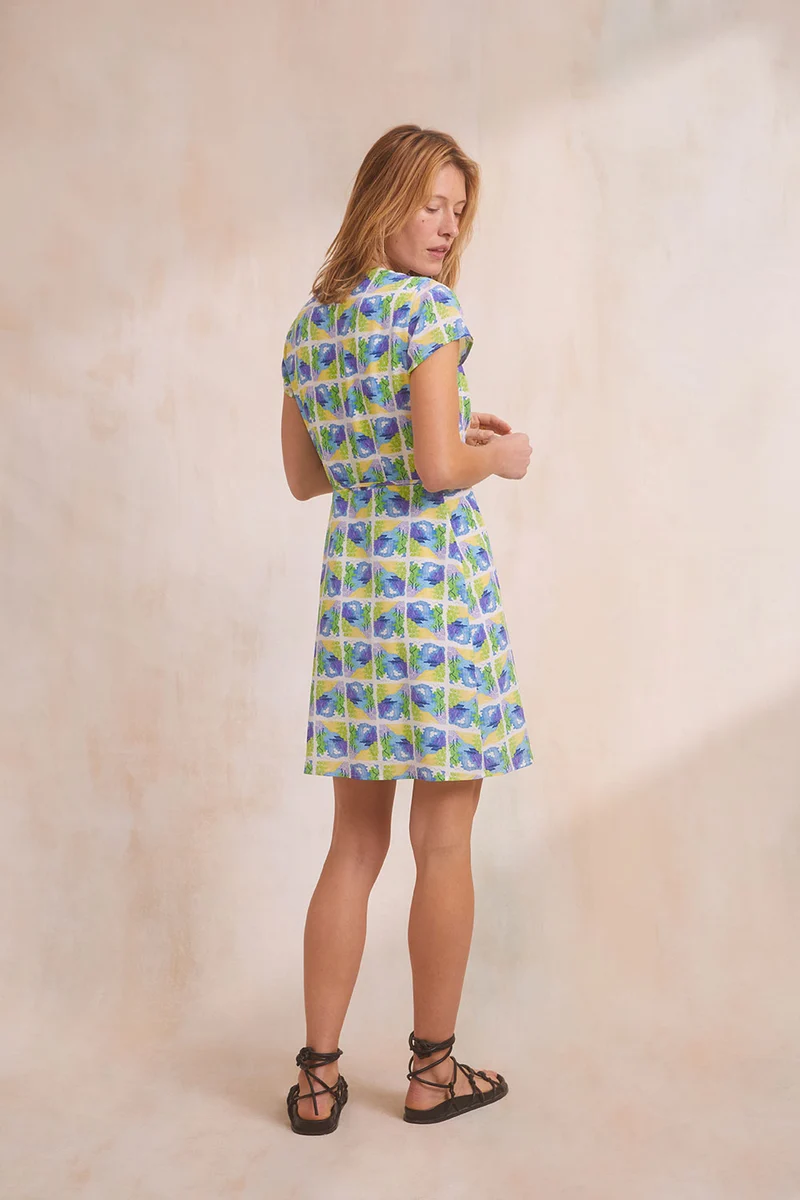 Robe Malicieuse en soie Positano