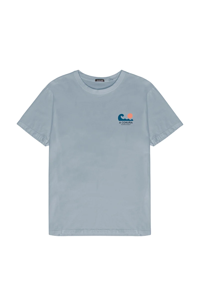 Camiseta Washed A Coruña Steel