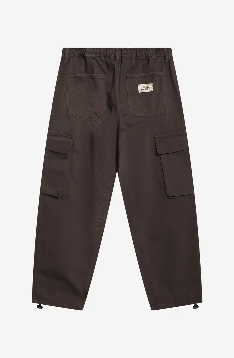 Pantalon cargo Indie Records Marron
