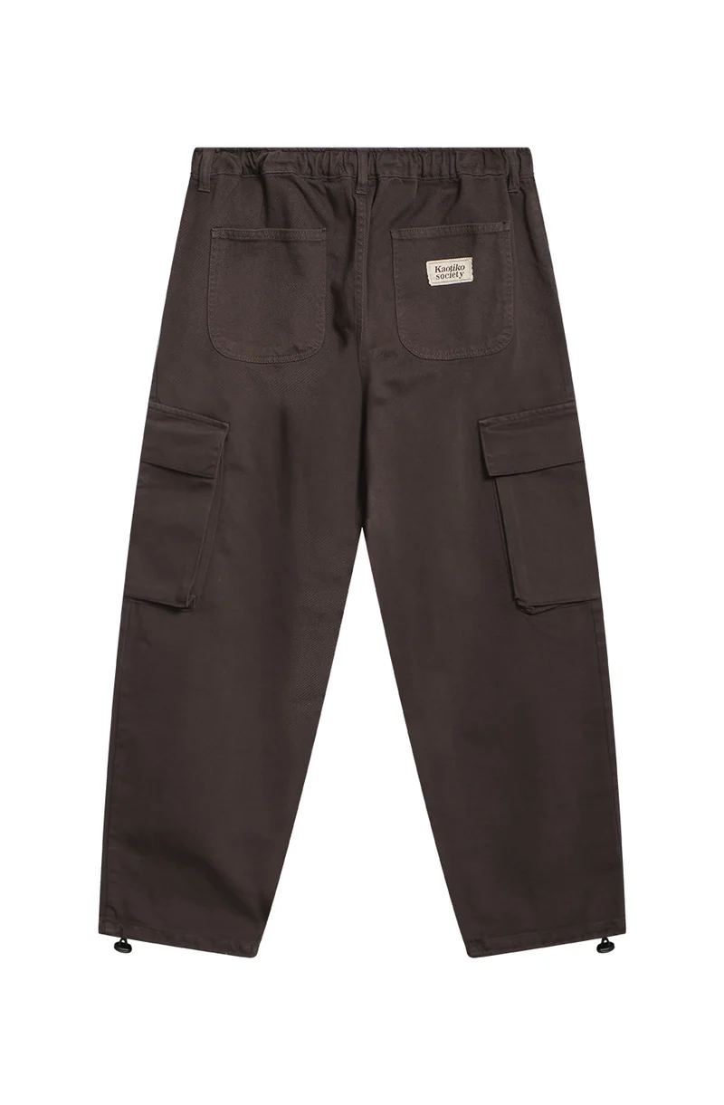 Pantalon cargo Indie Records Marron