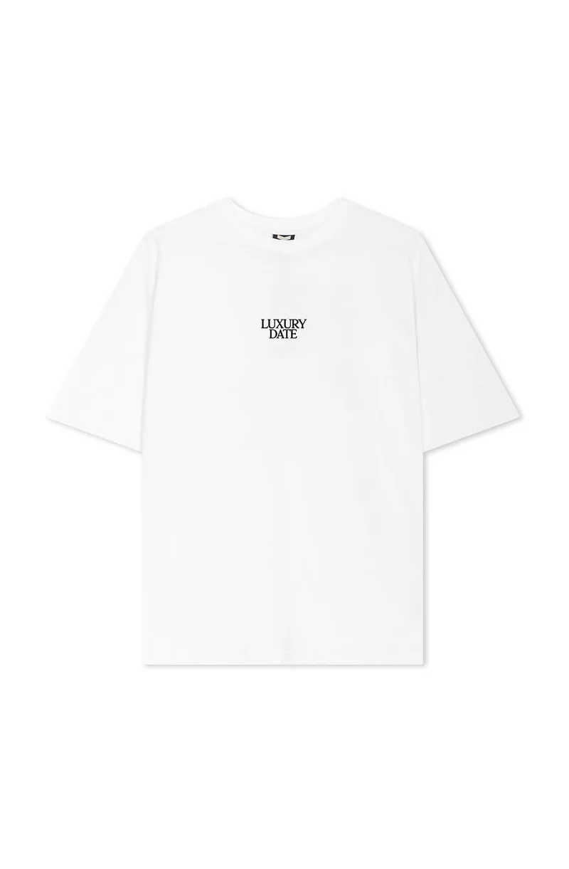 T-Shirt blanc en coton biologique Luxury Date