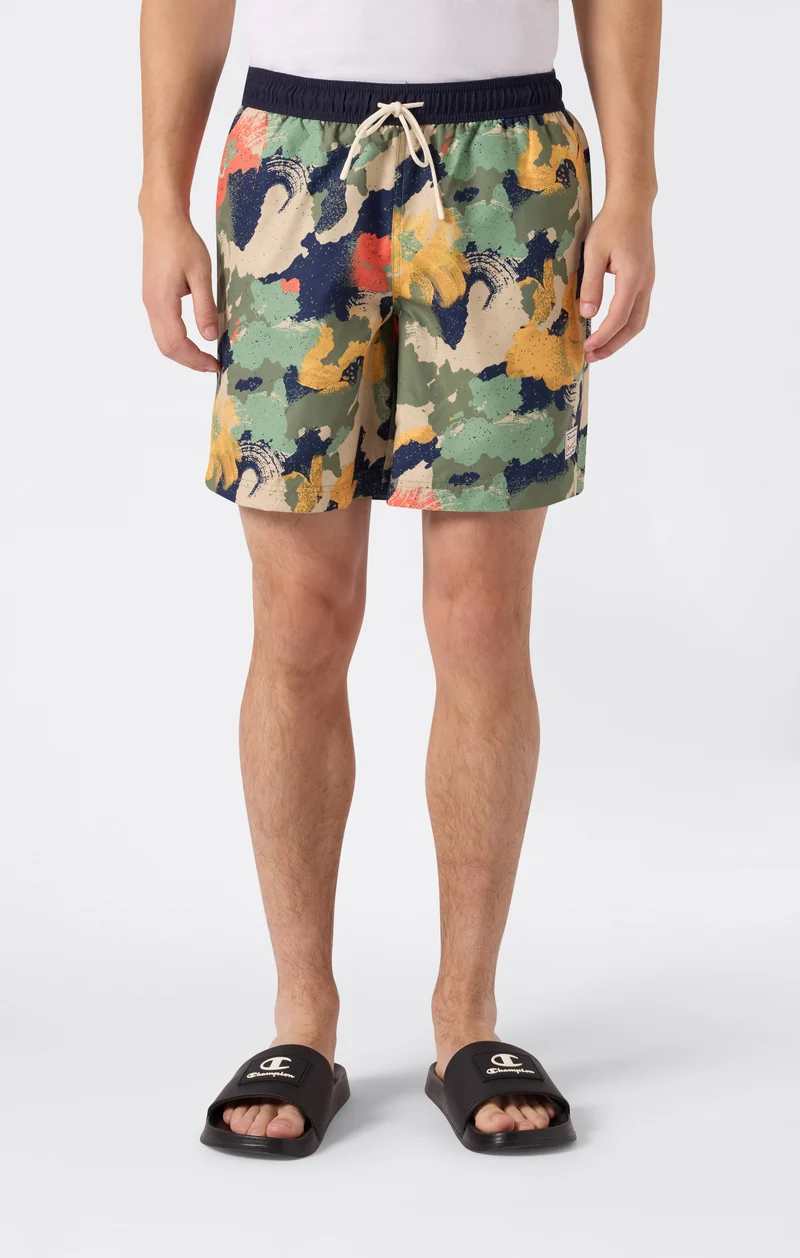 Men’s 7” Board Fit Printed Swim Shorts