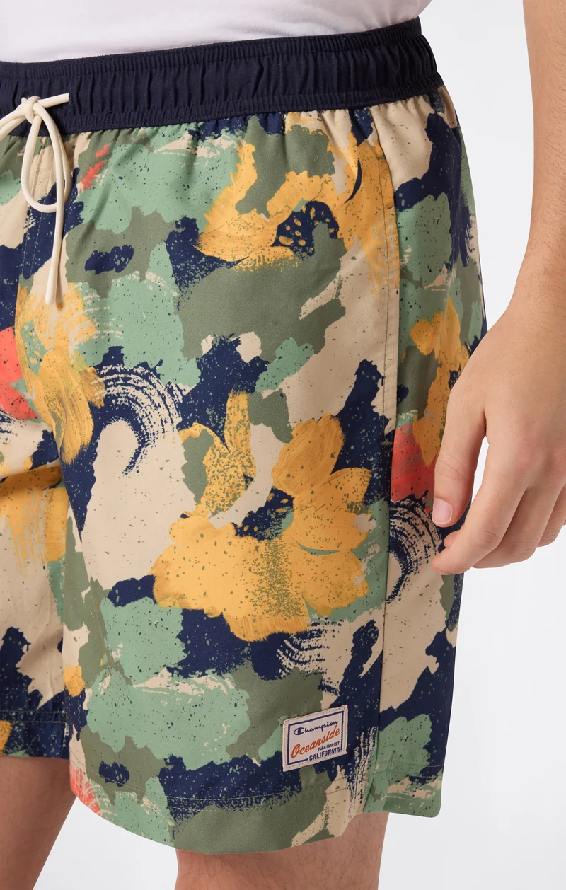 Men’s 7” Board Fit Printed Swim Shorts