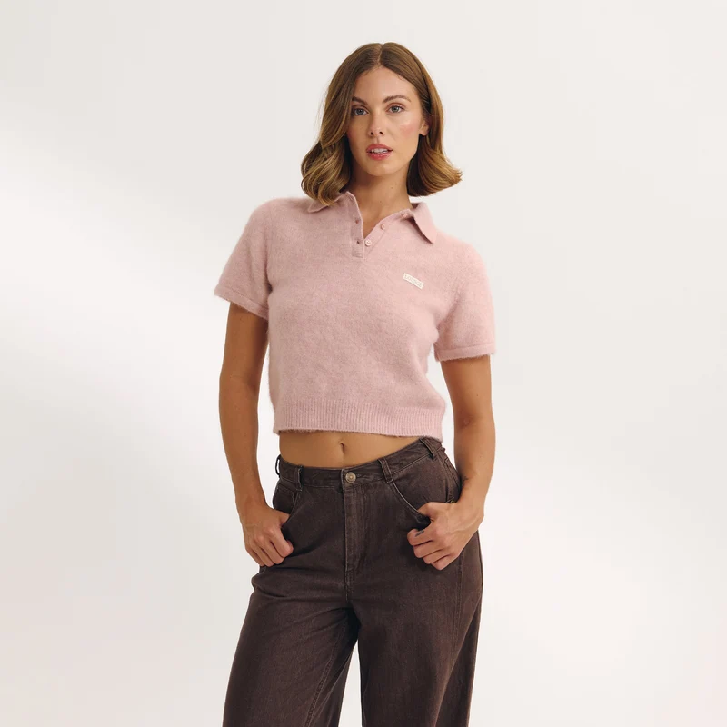 Polo Tricoté - Rose