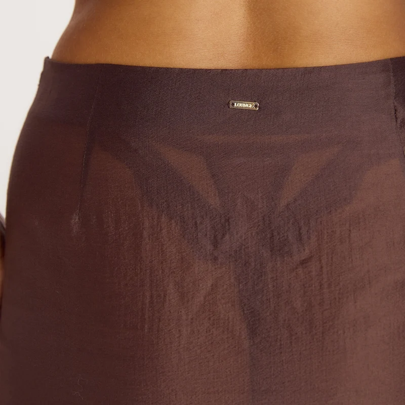 Maxi-Jupe Transparente - Chocolat
