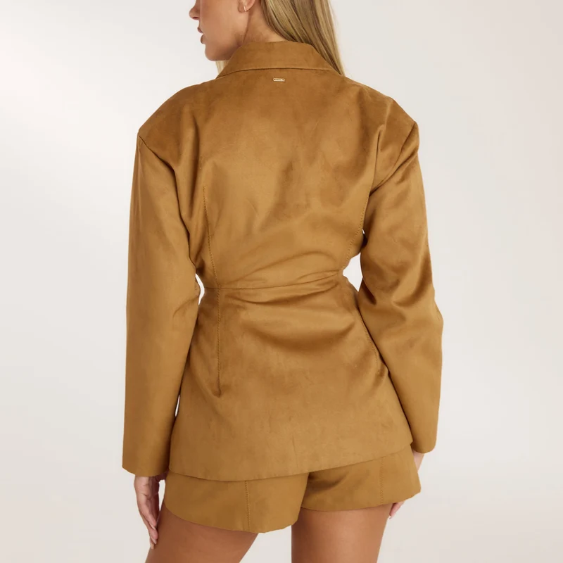 Blazer en Daim - Beige