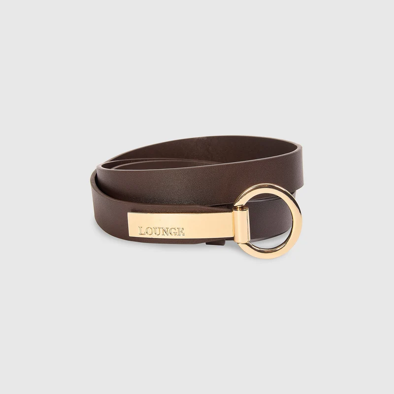 Ceinture à barrette - Chocolat