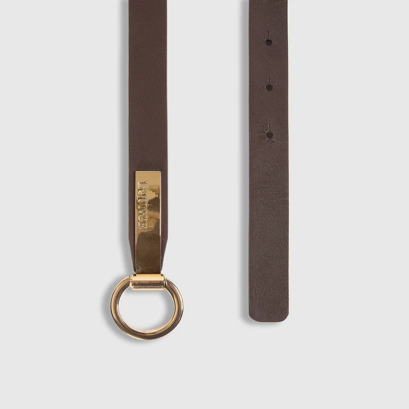 Ceinture à barrette - Chocolat