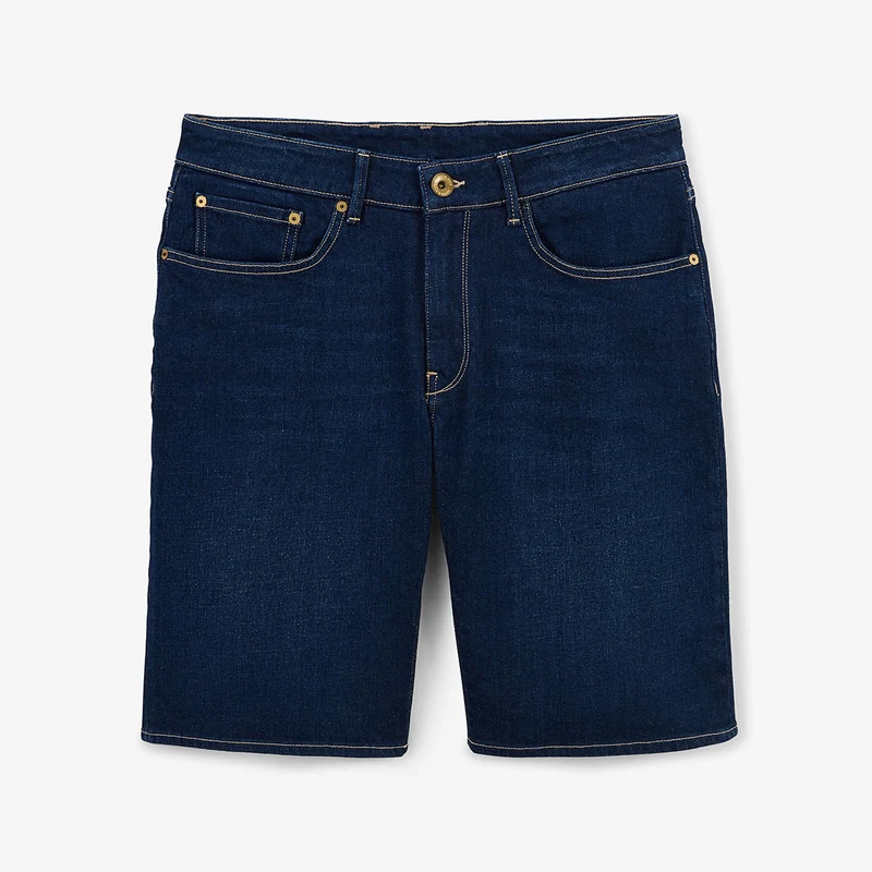 Bermuda 331 tapered en jean stretch bleu brut