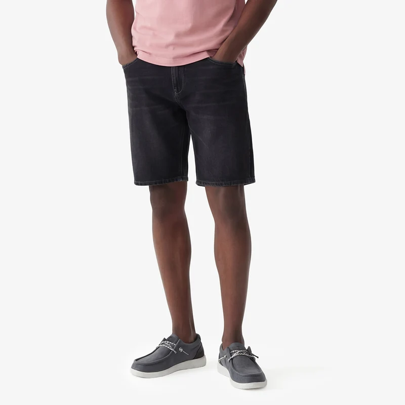 Bermuda 331 tapered en jean gris foncé
