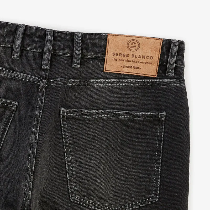 Bermuda 331 tapered en jean gris foncé