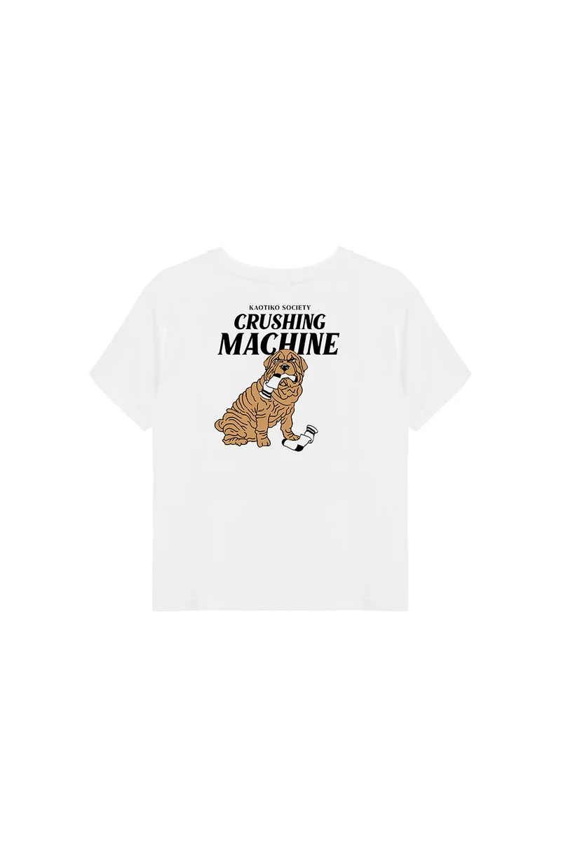 Machine à broyer T-Shirt blanc