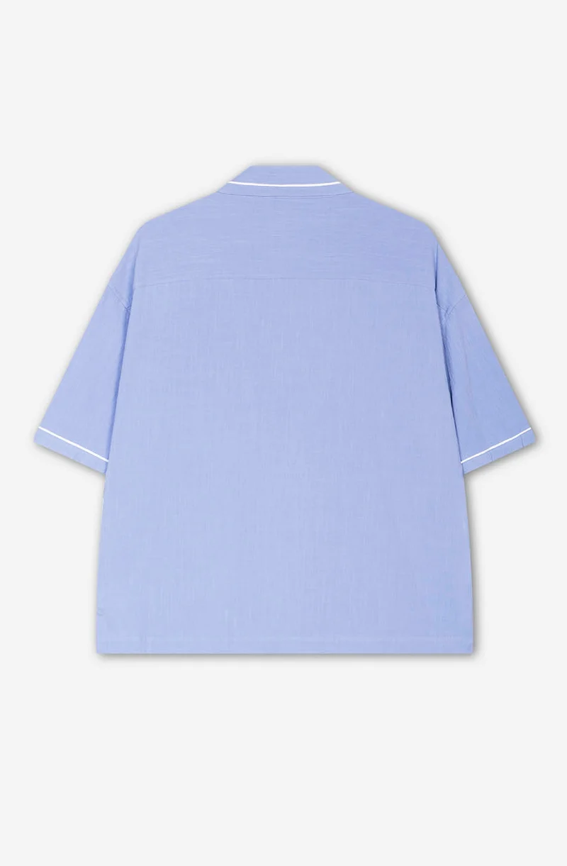 Chemise pyjama bleu
