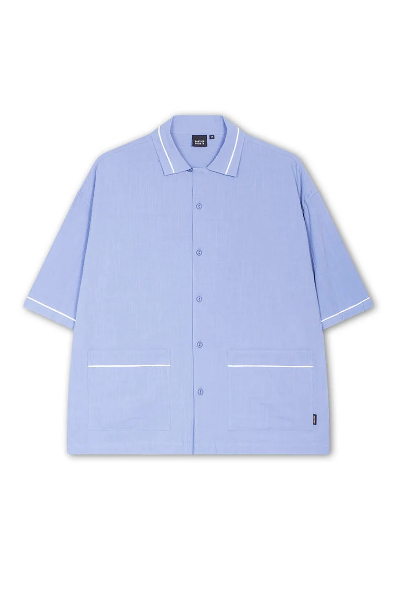 Chemise pyjama bleu