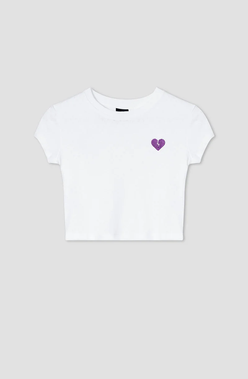 Broken Heart White/ Mallow T-Shirt