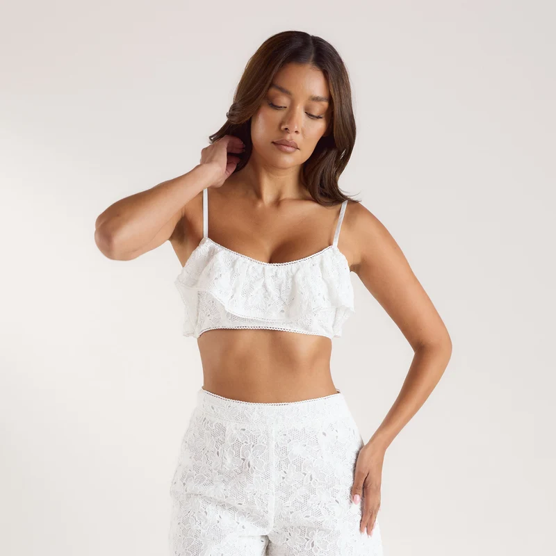 Bralette en Dentelle - Blanc