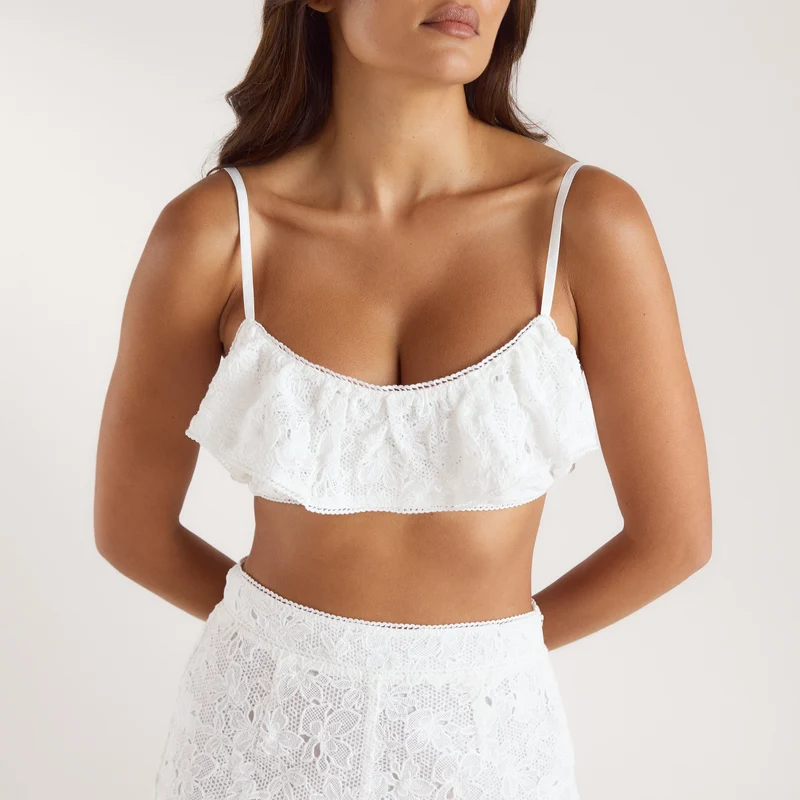 Bralette en Dentelle - Blanc