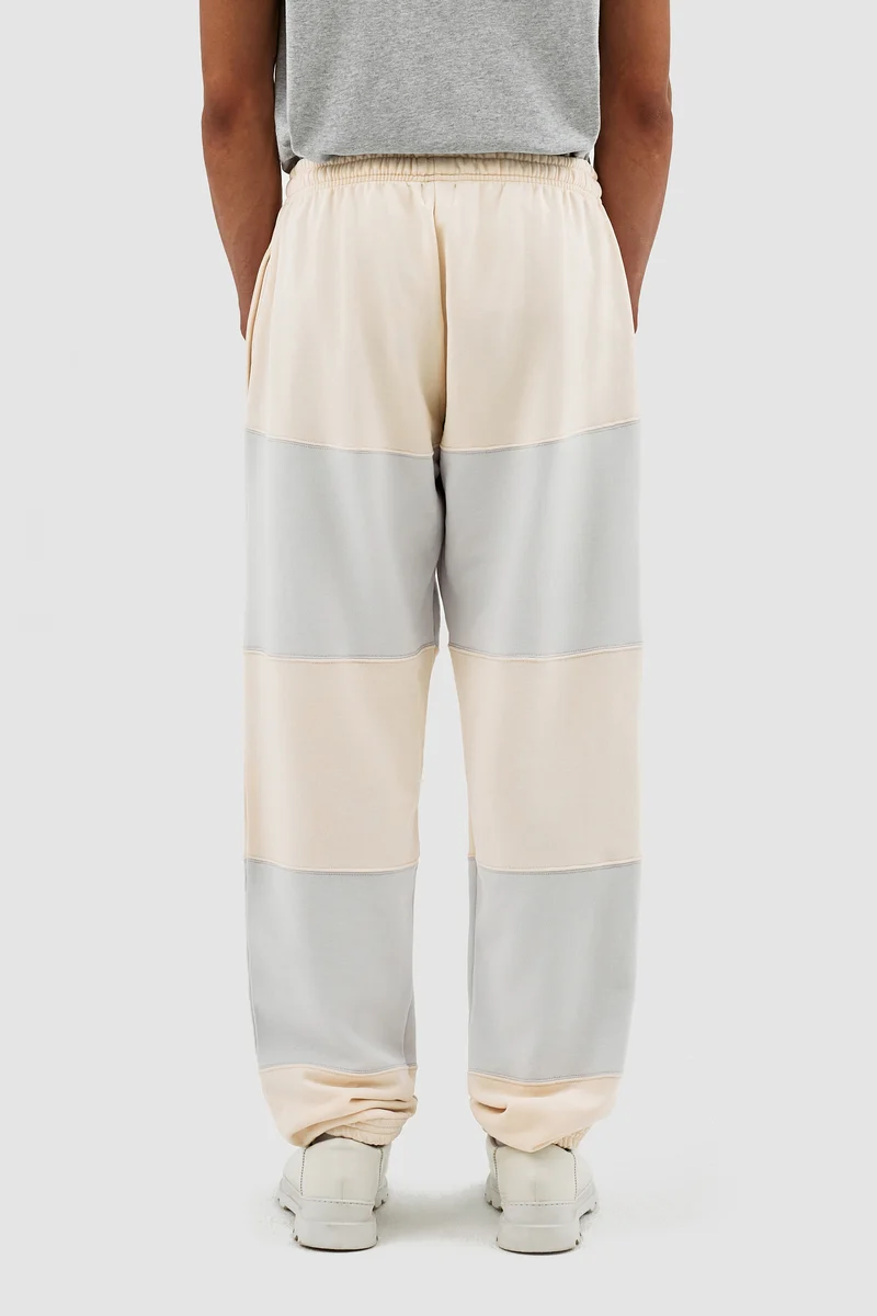 Pantalon à rayures Tristian - Crème/Gris clair